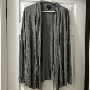 Mossimo Lightweight Open-Face Gray Cardigan, size XL